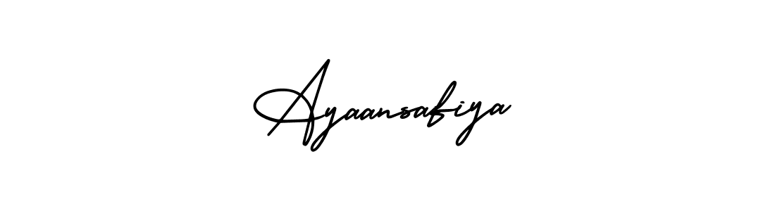 Also You can easily find your signature by using the search form. We will create Ayaansafiya name handwritten signature images for you free of cost using AmerikaSignatureDemo-Regular sign style. Ayaansafiya signature style 3 images and pictures png