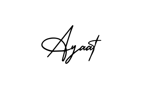 You can use this online signature creator to create a handwritten signature for the name Ayaat. This is the best online autograph maker. Ayaat signature style 3 images and pictures png