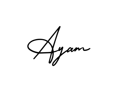 How to Draw Ayam signature style? AmerikaSignatureDemo-Regular is a latest design signature styles for name Ayam. Ayam signature style 3 images and pictures png