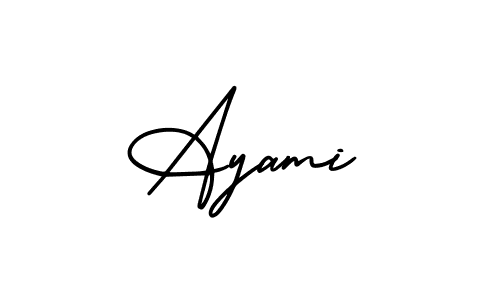 How to Draw Ayami signature style? AmerikaSignatureDemo-Regular is a latest design signature styles for name Ayami. Ayami signature style 3 images and pictures png