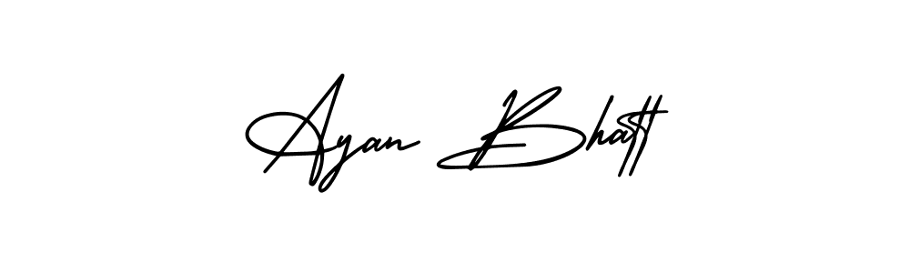 AmerikaSignatureDemo-Regular is a professional signature style that is perfect for those who want to add a touch of class to their signature. It is also a great choice for those who want to make their signature more unique. Get Ayan Bhatt name to fancy signature for free. Ayan Bhatt signature style 3 images and pictures png