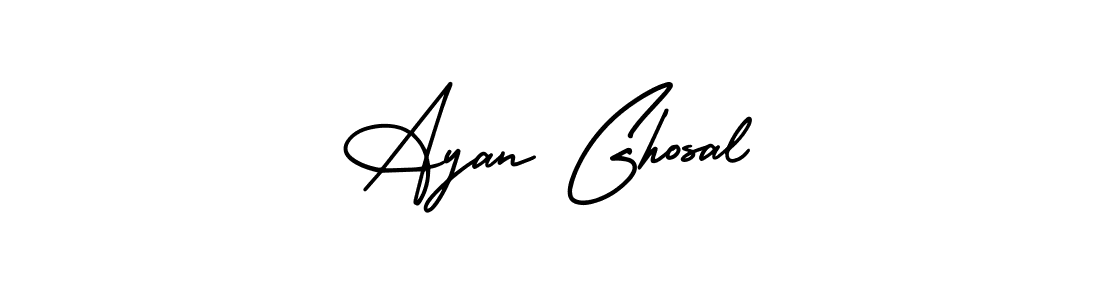 Ayan Ghosal stylish signature style. Best Handwritten Sign (AmerikaSignatureDemo-Regular) for my name. Handwritten Signature Collection Ideas for my name Ayan Ghosal. Ayan Ghosal signature style 3 images and pictures png