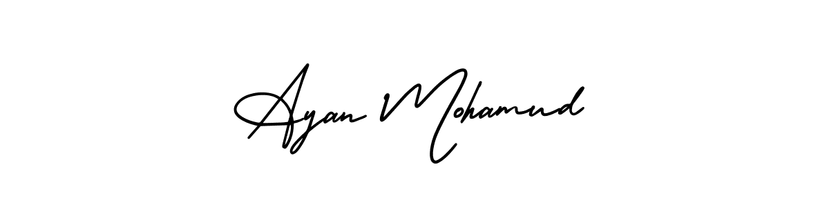 Here are the top 10 professional signature styles for the name Ayan Mohamud. These are the best autograph styles you can use for your name. Ayan Mohamud signature style 3 images and pictures png