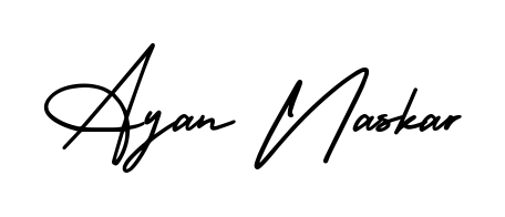A stylish, flowing autograph style designed for name Ayan Naskar using AmerikaSignatureDemo-Regular typography. Perfect for digital creative projects. Ayan Naskar signature style 3 images and pictures png