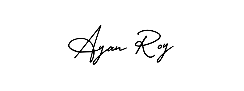 Design your own signature with our free online signature maker. With this signature software, you can create a handwritten (AmerikaSignatureDemo-Regular) signature for name Ayan Roy. Ayan Roy signature style 3 images and pictures png