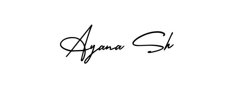 Also we have Ayana Sh name is the best signature style. Create professional handwritten signature collection using AmerikaSignatureDemo-Regular autograph style. Ayana Sh signature style 3 images and pictures png