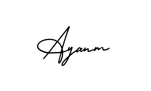 This is the best signature style for the Ayanm name. Also you like these signature font (AmerikaSignatureDemo-Regular). Mix name signature. Ayanm signature style 3 images and pictures png