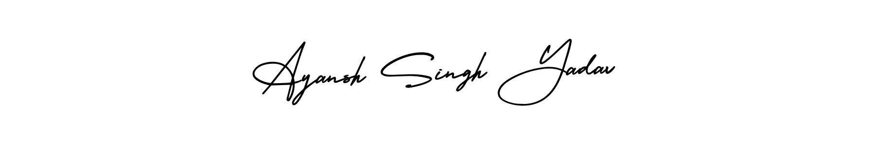 See photos of Ayansh Singh Yadav official signature by Spectra . Check more albums & portfolios. Read reviews & check more about AmerikaSignatureDemo-Regular font. Ayansh Singh Yadav signature style 3 images and pictures png