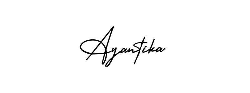 Similarly AmerikaSignatureDemo-Regular is the best handwritten signature design. Signature creator online .You can use it as an online autograph creator for name Ayantika. Ayantika signature style 3 images and pictures png