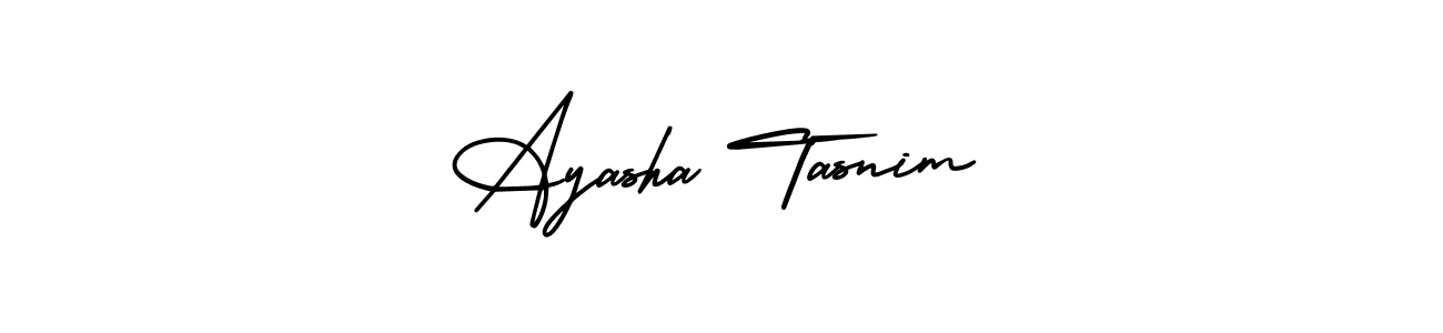 Similarly AmerikaSignatureDemo-Regular is the best handwritten signature design. Signature creator online .You can use it as an online autograph creator for name Ayasha Tasnim. Ayasha Tasnim signature style 3 images and pictures png