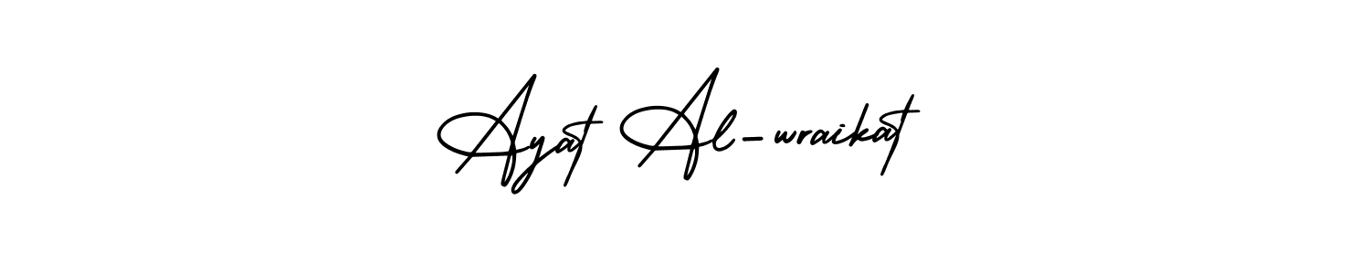 It looks lik you need a new signature style for name Ayat Al-wraikat. Design unique handwritten (AmerikaSignatureDemo-Regular) signature with our free signature maker in just a few clicks. Ayat Al-wraikat signature style 3 images and pictures png