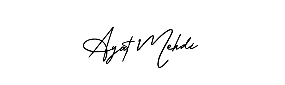 Best and Professional Signature Style for Ayat Mehdi. AmerikaSignatureDemo-Regular Best Signature Style Collection. Ayat Mehdi signature style 3 images and pictures png