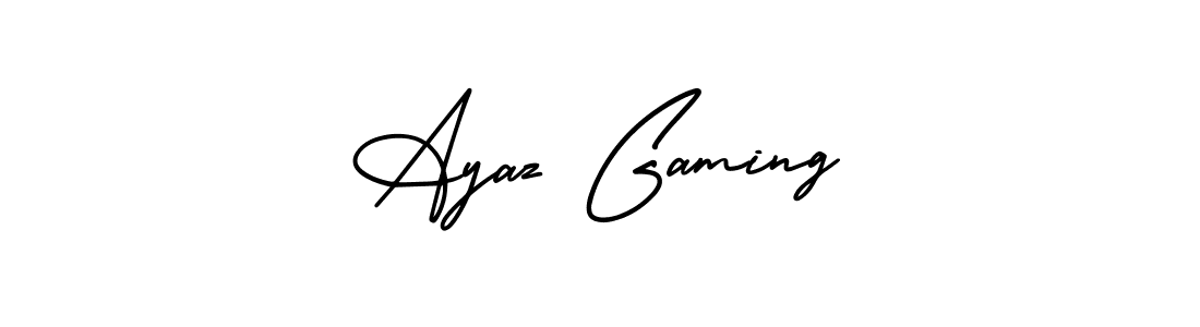 Design your own signature with our free online signature maker. With this signature software, you can create a handwritten (AmerikaSignatureDemo-Regular) signature for name Ayaz Gaming. Ayaz Gaming signature style 3 images and pictures png