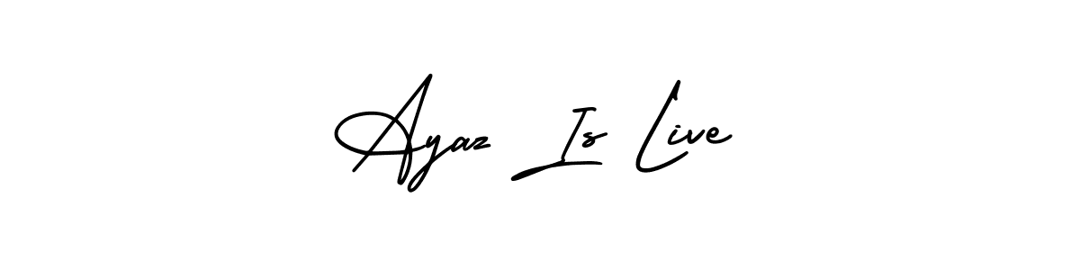 Also we have Ayaz Is Live name is the best signature style. Create professional handwritten signature collection using AmerikaSignatureDemo-Regular autograph style. Ayaz Is Live signature style 3 images and pictures png