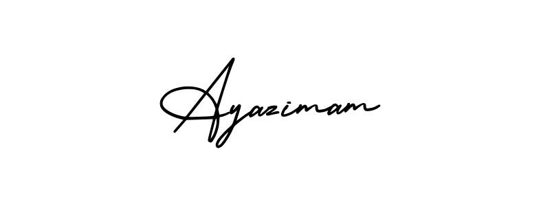 Design your own signature with our free online signature maker. With this signature software, you can create a handwritten (AmerikaSignatureDemo-Regular) signature for name Ayazimam. Ayazimam signature style 3 images and pictures png