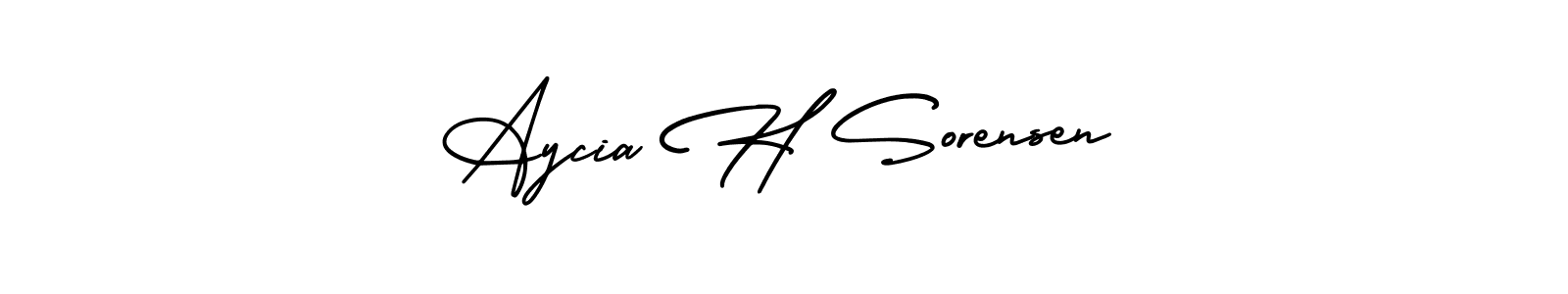 Also we have Aycia H Sorensen name is the best signature style. Create professional handwritten signature collection using AmerikaSignatureDemo-Regular autograph style. Aycia H Sorensen signature style 3 images and pictures png