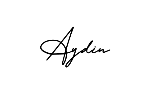 You should practise on your own different ways (AmerikaSignatureDemo-Regular) to write your name (Aydin) in signature. don't let someone else do it for you. Aydin signature style 3 images and pictures png