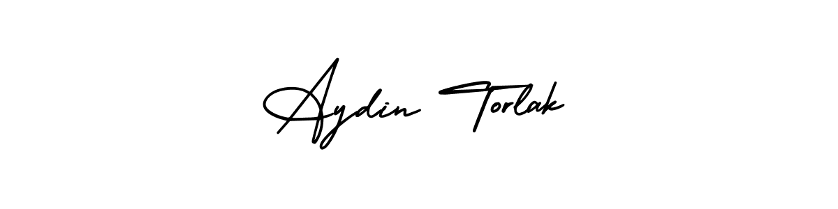 The best way (AmerikaSignatureDemo-Regular) to make a short signature is to pick only two or three words in your name. The name Aydin Torlak include a total of six letters. For converting this name. Aydin Torlak signature style 3 images and pictures png