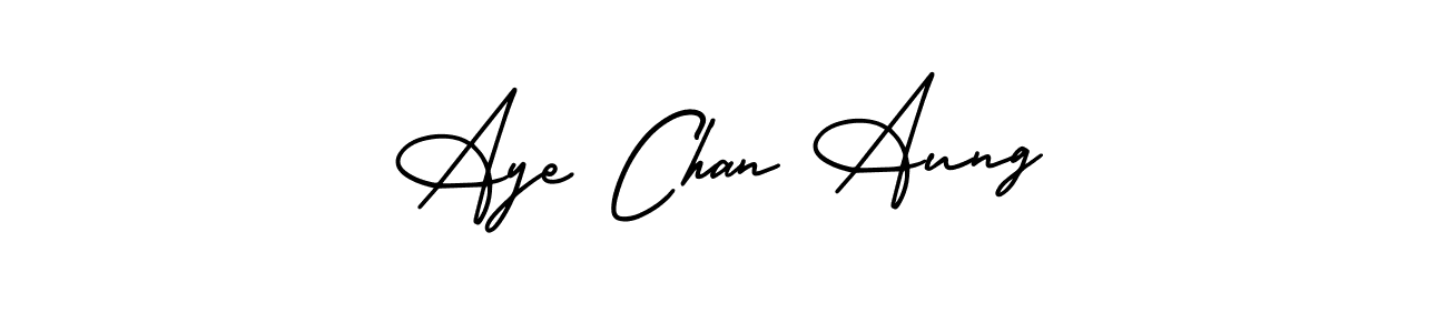 Design your own signature with our free online signature maker. With this signature software, you can create a handwritten (AmerikaSignatureDemo-Regular) signature for name Aye Chan Aung. Aye Chan Aung signature style 3 images and pictures png