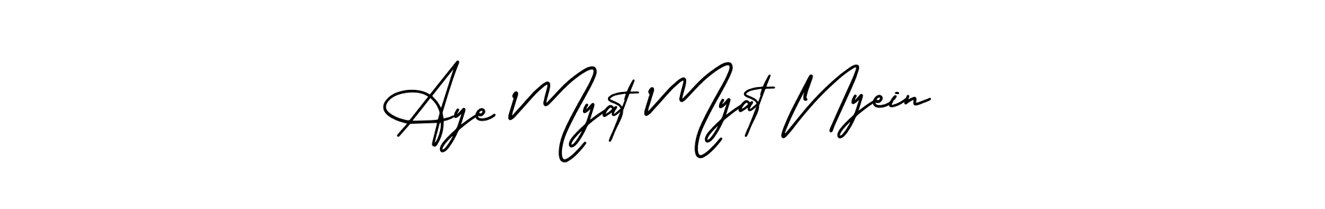 Also we have Aye Myat Myat Nyein name is the best signature style. Create professional handwritten signature collection using AmerikaSignatureDemo-Regular autograph style. Aye Myat Myat Nyein signature style 3 images and pictures png