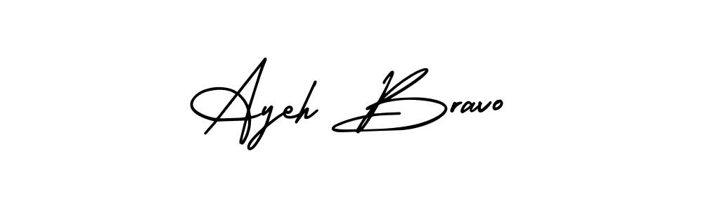 Best and Professional Signature Style for Ayeh Bravo. AmerikaSignatureDemo-Regular Best Signature Style Collection. Ayeh Bravo signature style 3 images and pictures png