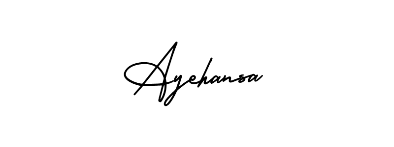 AmerikaSignatureDemo-Regular is a professional signature style that is perfect for those who want to add a touch of class to their signature. It is also a great choice for those who want to make their signature more unique. Get Ayehansa name to fancy signature for free. Ayehansa signature style 3 images and pictures png