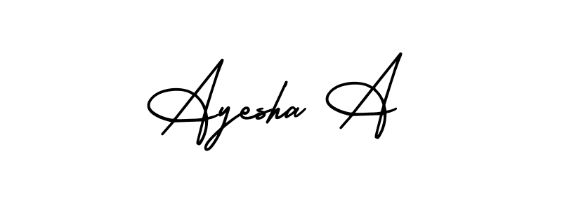 Check out images of Autograph of Ayesha A name. Actor Ayesha A Signature Style. AmerikaSignatureDemo-Regular is a professional sign style online. Ayesha A signature style 3 images and pictures png