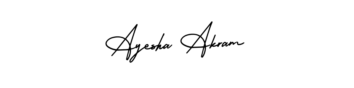 Use a signature maker to create a handwritten signature online. With this signature software, you can design (AmerikaSignatureDemo-Regular) your own signature for name Ayesha Akram. Ayesha Akram signature style 3 images and pictures png