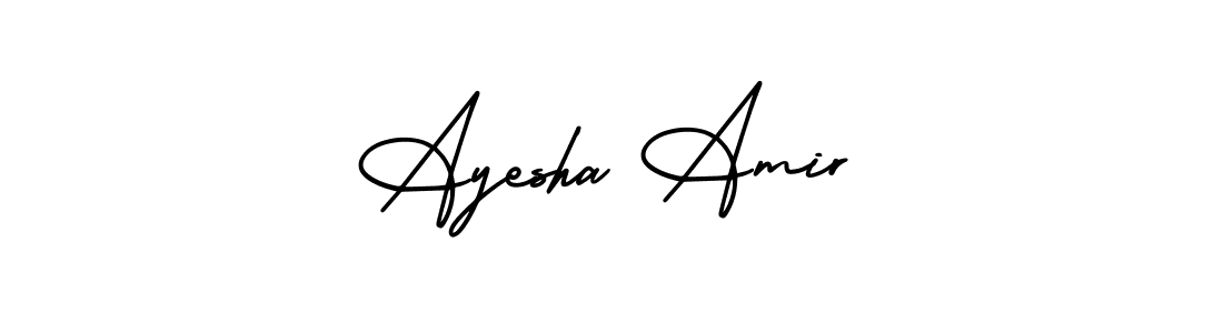 You can use this online signature creator to create a handwritten signature for the name Ayesha Amir. This is the best online autograph maker. Ayesha Amir signature style 3 images and pictures png