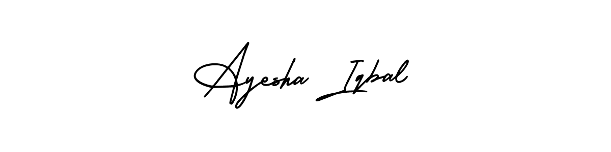 if you are searching for the best signature style for your name Ayesha Iqbal. so please give up your signature search. here we have designed multiple signature styles  using AmerikaSignatureDemo-Regular. Ayesha Iqbal signature style 3 images and pictures png