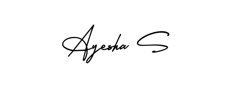 Once you've used our free online signature maker to create your best signature AmerikaSignatureDemo-Regular style, it's time to enjoy all of the benefits that Ayesha S name signing documents. Ayesha S signature style 3 images and pictures png