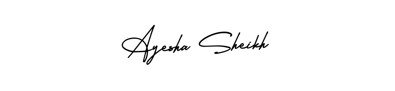 Design your own signature with our free online signature maker. With this signature software, you can create a handwritten (AmerikaSignatureDemo-Regular) signature for name Ayesha Sheikh. Ayesha Sheikh signature style 3 images and pictures png