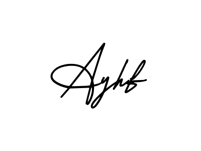 Also You can easily find your signature by using the search form. We will create Ayhf name handwritten signature images for you free of cost using AmerikaSignatureDemo-Regular sign style. Ayhf signature style 3 images and pictures png