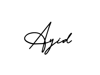 This is the best signature style for the Ayid name. Also you like these signature font (AmerikaSignatureDemo-Regular). Mix name signature. Ayid signature style 3 images and pictures png