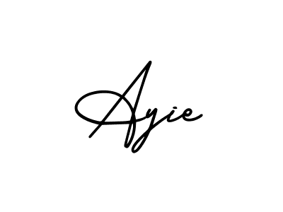 How to Draw Ayie signature style? AmerikaSignatureDemo-Regular is a latest design signature styles for name Ayie. Ayie signature style 3 images and pictures png