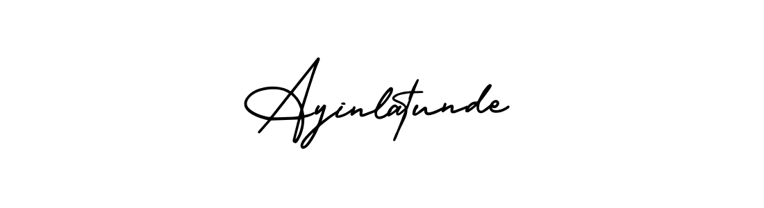 You should practise on your own different ways (AmerikaSignatureDemo-Regular) to write your name (Ayinlatunde) in signature. don't let someone else do it for you. Ayinlatunde signature style 3 images and pictures png