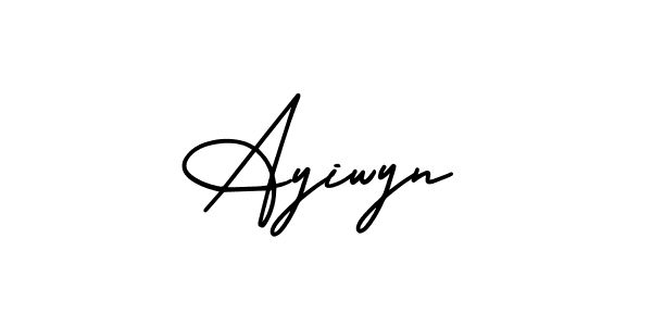 How to Draw Ayiwyn signature style? AmerikaSignatureDemo-Regular is a latest design signature styles for name Ayiwyn. Ayiwyn signature style 3 images and pictures png