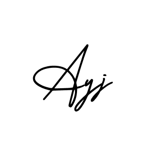 Also You can easily find your signature by using the search form. We will create Ayj name handwritten signature images for you free of cost using AmerikaSignatureDemo-Regular sign style. Ayj signature style 3 images and pictures png