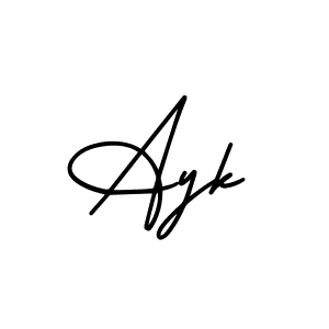 Make a beautiful signature design for name Ayk. Use this online signature maker to create a handwritten signature for free. Ayk signature style 3 images and pictures png