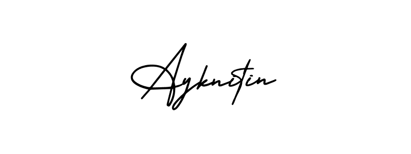 This is the best signature style for the Ayknitin name. Also you like these signature font (AmerikaSignatureDemo-Regular). Mix name signature. Ayknitin signature style 3 images and pictures png