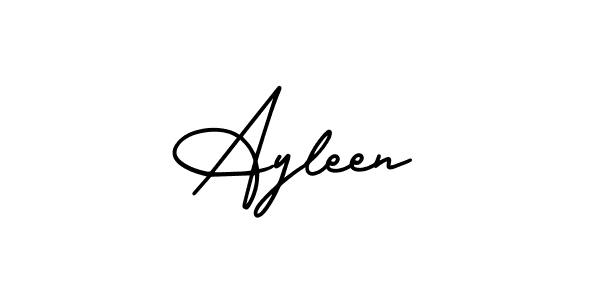 The best way (AmerikaSignatureDemo-Regular) to make a short signature is to pick only two or three words in your name. The name Ayleen include a total of six letters. For converting this name. Ayleen signature style 3 images and pictures png