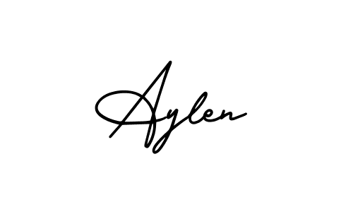 AmerikaSignatureDemo-Regular is a professional signature style that is perfect for those who want to add a touch of class to their signature. It is also a great choice for those who want to make their signature more unique. Get Aylen name to fancy signature for free. Aylen signature style 3 images and pictures png