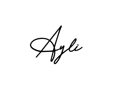 Also You can easily find your signature by using the search form. We will create Ayli name handwritten signature images for you free of cost using AmerikaSignatureDemo-Regular sign style. Ayli signature style 3 images and pictures png