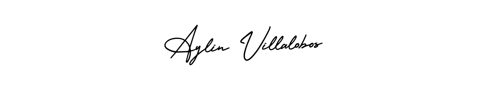 Make a short Aylin Villalobos signature style. Manage your documents anywhere anytime using AmerikaSignatureDemo-Regular. Create and add eSignatures, submit forms, share and send files easily. Aylin Villalobos signature style 3 images and pictures png