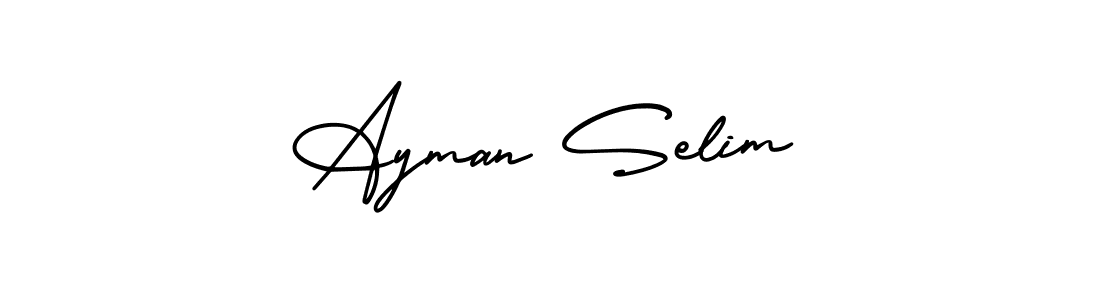 How to Draw Ayman Selim signature style? AmerikaSignatureDemo-Regular is a latest design signature styles for name Ayman Selim. Ayman Selim signature style 3 images and pictures png