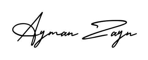 Download transparent PNG signature for name Ayman Zayn styled with AmerikaSignatureDemo-Regular font. Ready to paste directly into PDF and Word agreements. Ayman Zayn signature style 3 images and pictures png