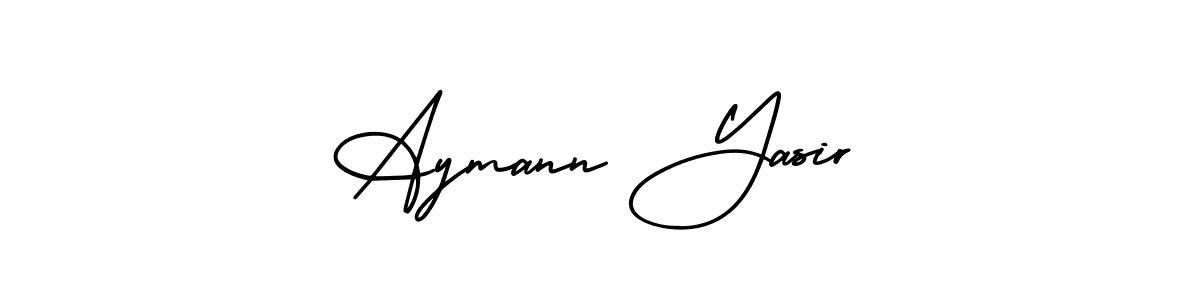 Create a beautiful signature design for name Aymann Yasir. With this signature (AmerikaSignatureDemo-Regular) fonts, you can make a handwritten signature for free. Aymann Yasir signature style 3 images and pictures png