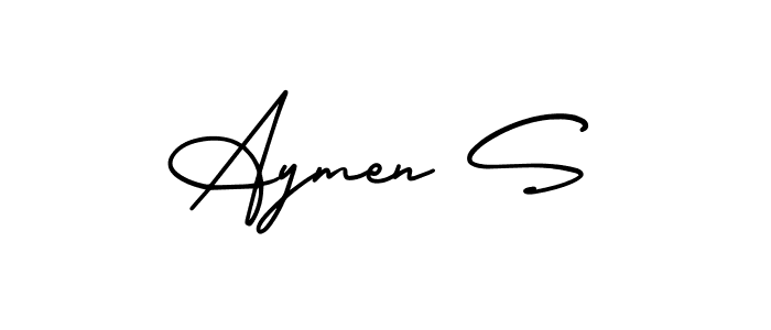 You can use this online signature creator to create a handwritten signature for the name Aymen S. This is the best online autograph maker. Aymen S signature style 3 images and pictures png