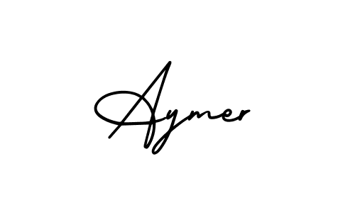 Create a beautiful signature design for name Aymer. With this signature (AmerikaSignatureDemo-Regular) fonts, you can make a handwritten signature for free. Aymer signature style 3 images and pictures png