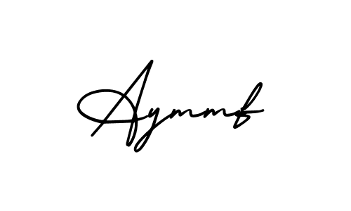 Create a beautiful signature design for name Aymmf. With this signature (AmerikaSignatureDemo-Regular) fonts, you can make a handwritten signature for free. Aymmf signature style 3 images and pictures png